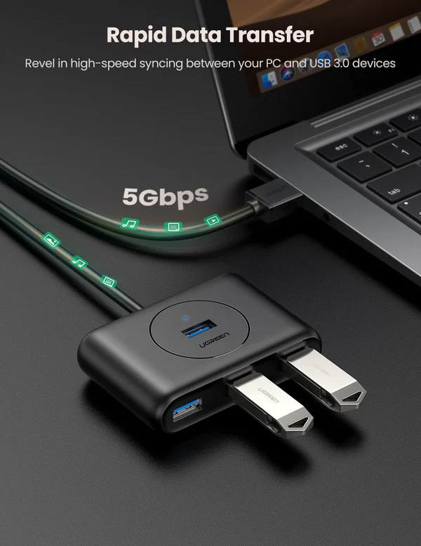 UGREEN 4-in-1 USB 3.0 Data Hub UGREEN 4-in-1 USB 3.0 Data Hub